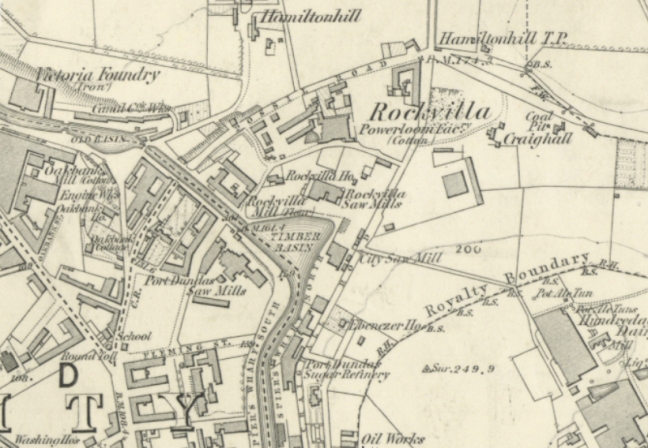 Ordnance Survey map 1850, Rockvilla