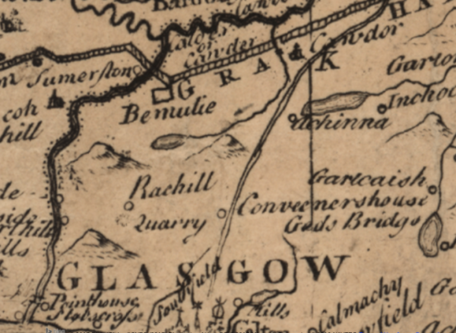 James Dorret, map of Scotland